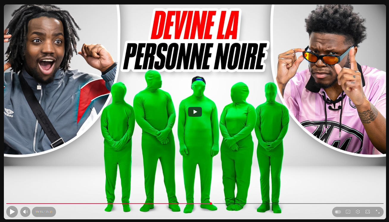 DEVINE LE NOIR - QUAND LA RACIALISATION DEVIENT SPECTACLE